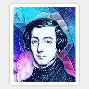 Alexis de Tocqueville Snowy Portrait | Alexis de Tocqueville Artwork 13 Magnet